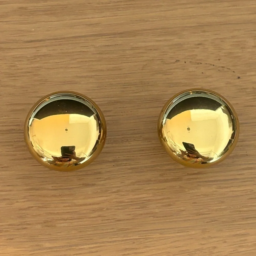 Set of 2 cabinet door‎ knobs Solid brass. New